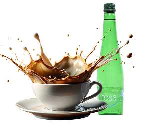 Еспресо + Роса (газирана)